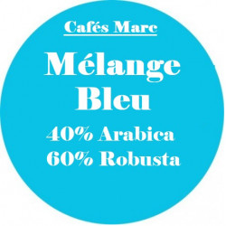 Café Mélange Bleu 60/40 Mouture Piston - Cafés Marc depuis 1945