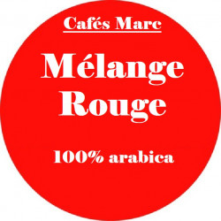 Café mélange Rouge mouture Piston - Cafés Marc depuis 1945