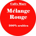 Café mélange Rouge mouture Piston - Cafés Marc depuis 1945