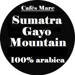 Café Sumatra Gayo Mountain moulu Piston - Cafés Marc depuis 1945