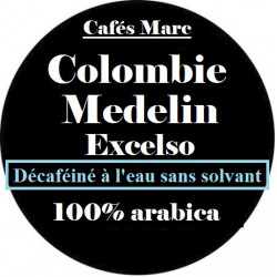 Café Décaféiné à l'eau Colombie Excelso Moulu Piston - Cafés Marc depuis 1945