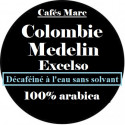 Café Décaféiné à l'eau Colombie Excelso Moulu Piston - Cafés Marc depuis 1945