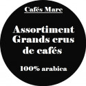Assortiment Grands Crus de Café Moulu Piston - Cafés Marc depuis 1945