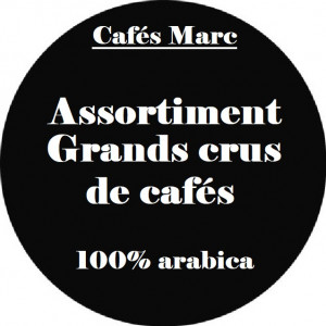 Assortiment Grands Crus de Café moulu cafetière filtre