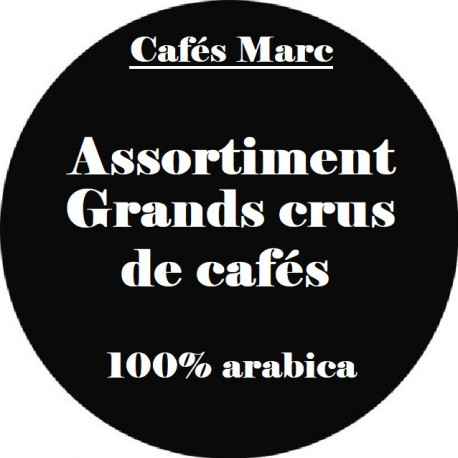 Assortiment Grands Crus de Café en grain
