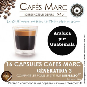 Café Guatemala Huehuetenango SHB en capsule