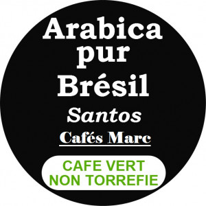 Café Bresil Santos bahia non torréfié
