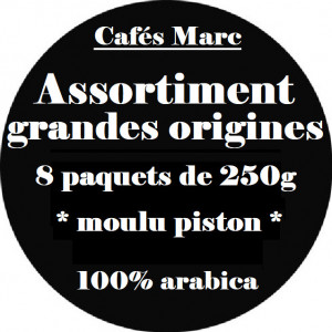 Assortiment cafés Grandes Origines