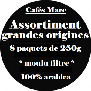 Assortiment cafés Grandes Origines