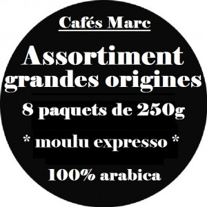 Assortiment cafés Grandes Origines