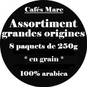 Assortiment cafés Grandes Origines