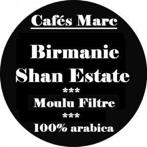 Café Shan Estate Birmanie moulu filtre