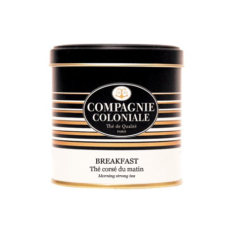 Thé english breakfast compagnie coloniale en boite métal luxe