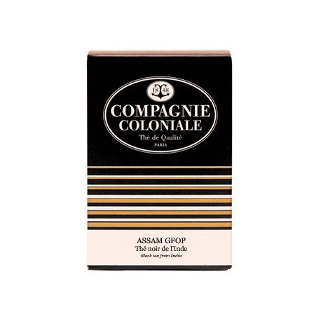 Thé noir Assam GFOP en boite de 25 sachets Compagnie & Co